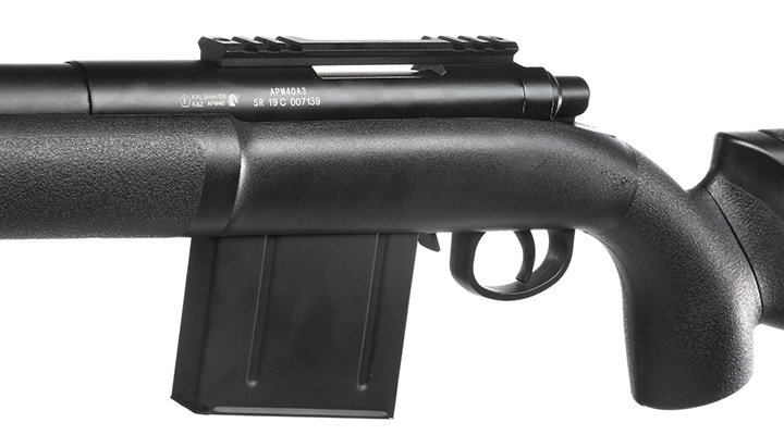 APS M40A3 Bolt Action Snipergewehr Springer 6mm BB schwarz Bild 7