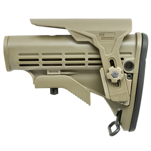 IMI Defense M4 Enhanced Schaft mit verstellb. Wangenauflage Tan Bild 2