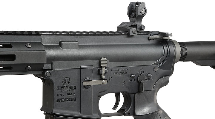 Tippmann M4 Recon Shorty 6 Zoll M-LOK Polymer S-AEG 6mm BB schwarz Bild 7