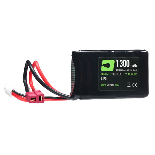 Nuprol Power Series LiPo Akku 11,1V 1300mAh 20C / 40C AN/PEQ-15 Type m. Deans Anschluss Bild 1