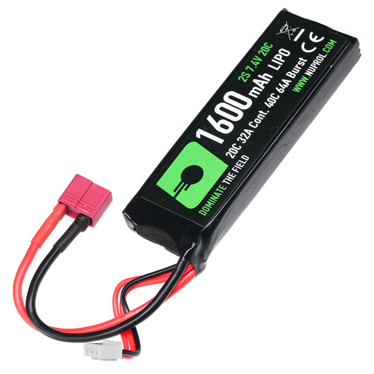 Nuprol Power Series LiPo Akku 7,4V 1600mAh 20C / 40C Small-Type m. Deans Anschluss