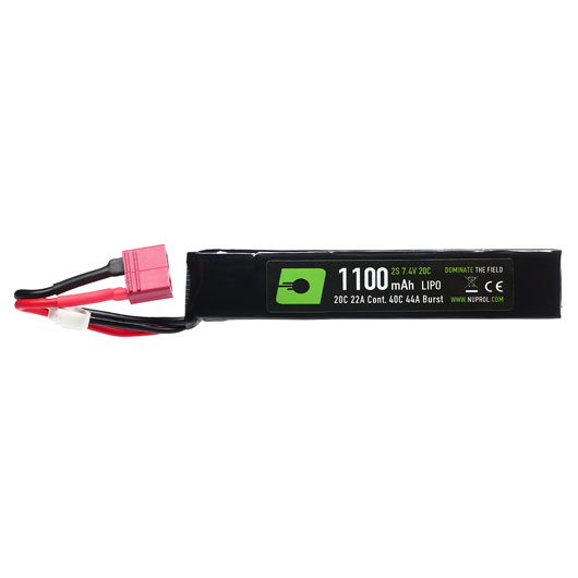 Nuprol Power Series LiPo Akku 7,4V 1100mAh 20C / 40C Stick-Type m. Deans Anschluss Bild 1