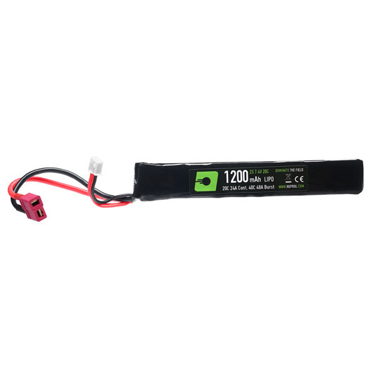 Nuprol Power Series LiPo Akku 7,4V 1200mAh 20C / 40C Stick-Type m. Deans Anschluss Bild 1