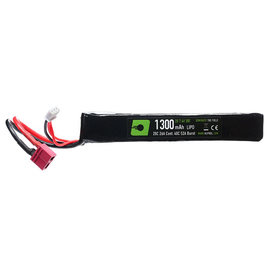 Nuprol Power Series LiPo Akku 7,4V 1300mAh 20C / 40C Stick-Type m. Deans Anschluss Bild 1