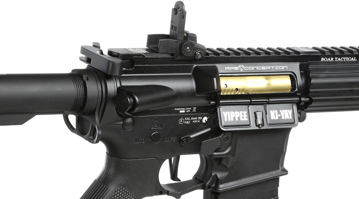 APS M4 16 Zoll KeyMod ASR-Series Vollmetall BlowBack S-AEG 6mm BB schwarz Bild 8