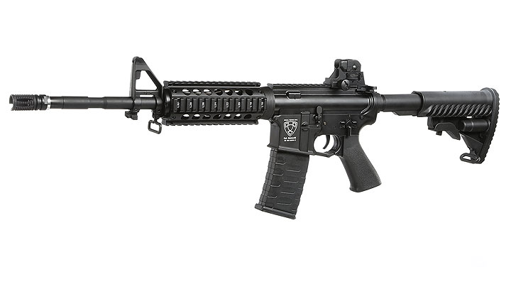 APS M4A1 RIS ASR-Series Vollmetall BlowBack S-AEG 6mm BB schwarz