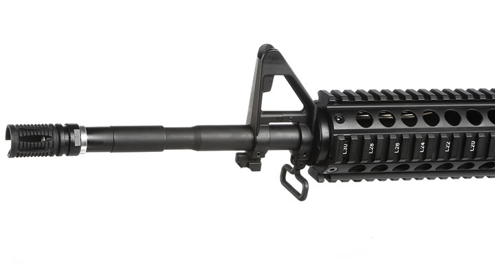 Versandrcklufer APS M4A1 RIS ASR-Series Vollmetall BlowBack S-AEG 6mm BB schwarz Bild 6