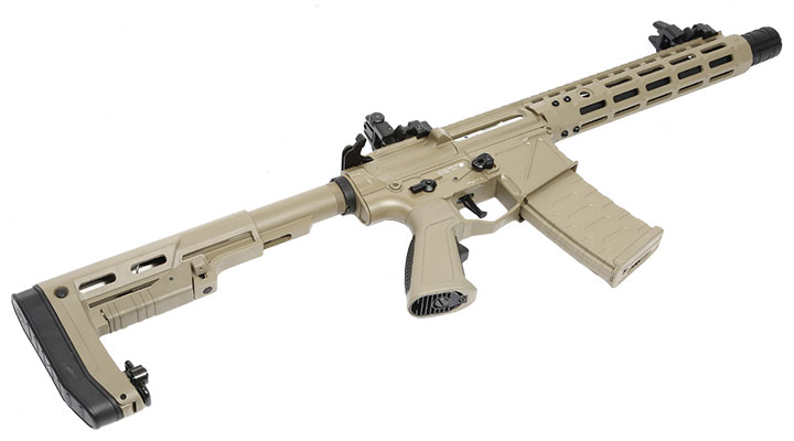APS Phantom Extremis Rifle MK5 Vollmetall BlowBack S-AEG 6mm BB Tan Bild 5