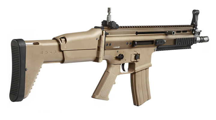 Wei-ETech FN Herstal SCAR-L Vollmetall Open-Bolt Gas-Blow-Back 6mm BB Tan Bild 3