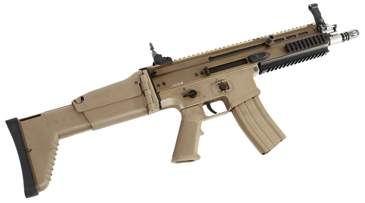 Wei-ETech FN Herstal SCAR-L Vollmetall Open-Bolt Gas-Blow-Back 6mm BB Tan Bild 5