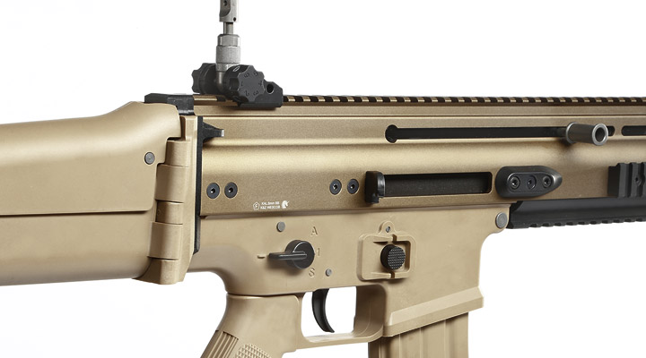 Wei-ETech FN Herstal SCAR-L Vollmetall Open-Bolt Gas-Blow-Back 6mm BB Tan Bild 8