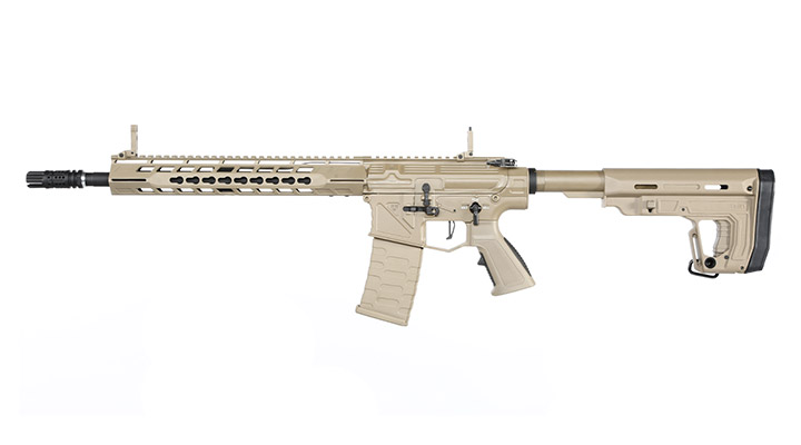 APS Phantom Extremis Rifle MK2 eSilver Edge SDU-MosFet 2.0 Vollmetall S-AEG 6mm BB Tan Bild 1