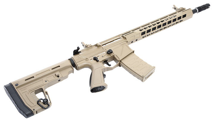 APS Phantom Extremis Rifle MK2 eSilver Edge SDU-MosFet 2.0 Vollmetall S-AEG 6mm BB Tan Bild 4