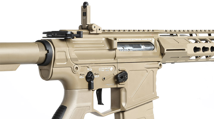 APS Phantom Extremis Rifle MK2 eSilver Edge SDU-MosFet 2.0 Vollmetall S-AEG 6mm BB Tan Bild 8