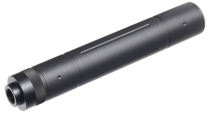 MET Aluminium Type-D Suppressor Silencer 195 x 31mm 14mm- schwarz Bild 1