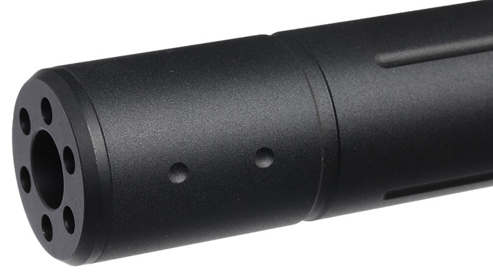 MET Aluminium Type-D Suppressor Silencer 195 x 31mm 14mm- schwarz Bild 4