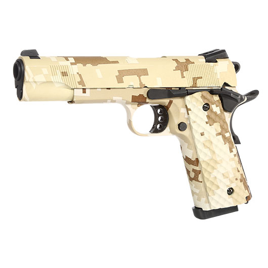 Nuprol Raven M1911 MEU Vollmetall GBB 6mm BB Digital Desert