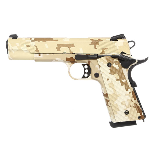 Nuprol Raven M1911 MEU Vollmetall GBB 6mm BB Digital Desert Bild 1