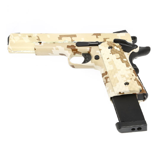 Nuprol Raven M1911 MEU Vollmetall GBB 6mm BB Digital Desert Bild 5