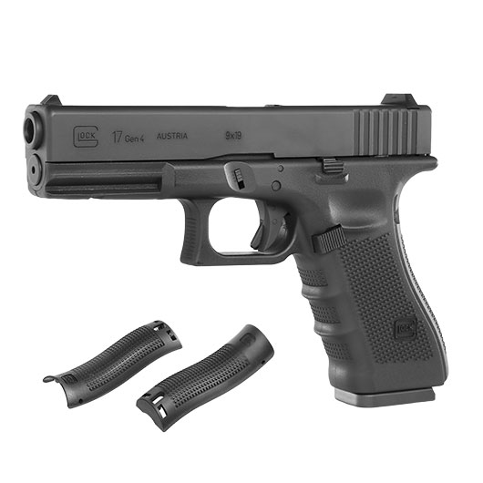 Glock 17 Gen. 4 Airsoft mit Metallschlitten CO2 BlowBack 6mm BB schwarz