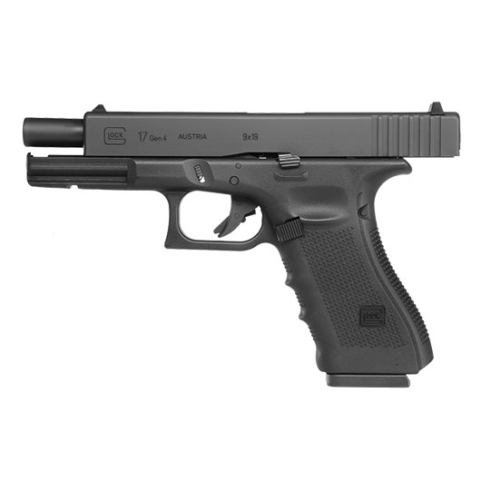 Glock 17 Gen. 4 Airsoft mit Metallschlitten CO2 BlowBack 6mm BB schwarz Bild 1