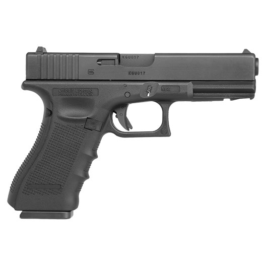 Glock 17 Gen. 4 mit Metallschlitten CO2 BlowBack 6mm BB schwarz Bild 2