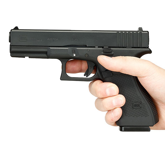 Glock 17 Gen. 4 Airsoft mit Metallschlitten CO2 BlowBack 6mm BB schwarz Bild 3
