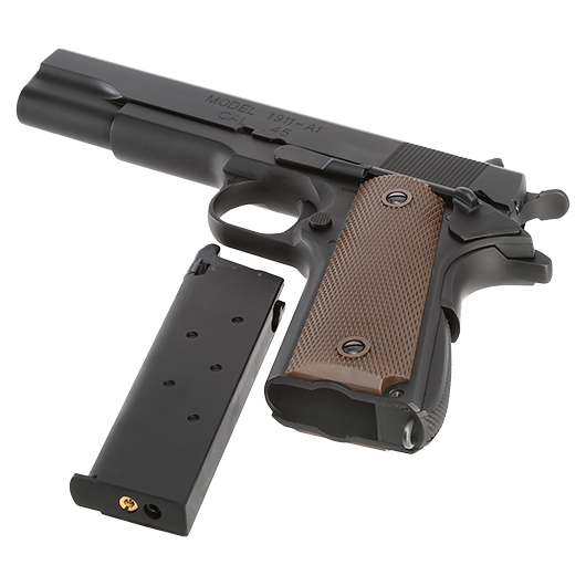 King Arms M1911-A1 Vollmetall GBB 6mm BB schwarz Bild 6