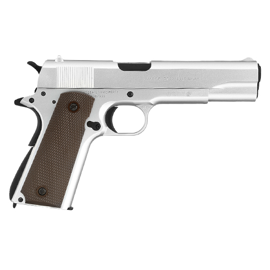 King Arms M1911-A1 Cal. 45 Vollmetall GBB 6mm BB silber Bild 3