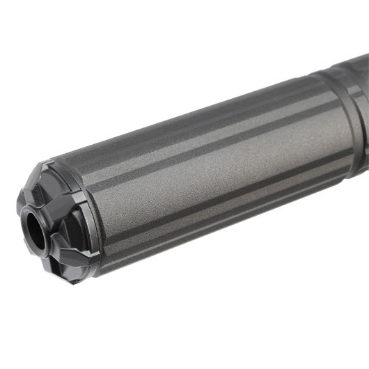 G&G GOMS MK3 Aluminium Tactical Silencer 210mm 14mm- schwarz Bild 4