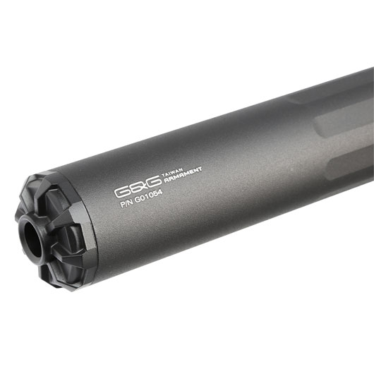 G&G GOMS MK1 Aluminium Tactical Silencer 210mm 14mm- schwarz Bild 4