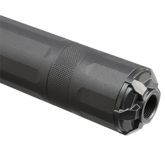 G&G GOMS MK1 Aluminium Tactical Silencer 210mm 14mm- schwarz Bild 5