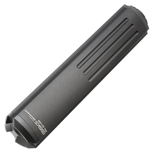 G&G GOMS MK7 Aluminium Tri-Tactical Silencer 215mm 14mm- schwarz