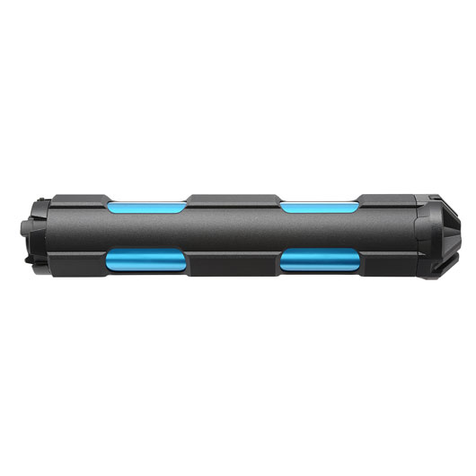 G&G GOMS MK6 Aluminium Tactical Silencer 222mm 14mm- schwarz / blau Bild 3