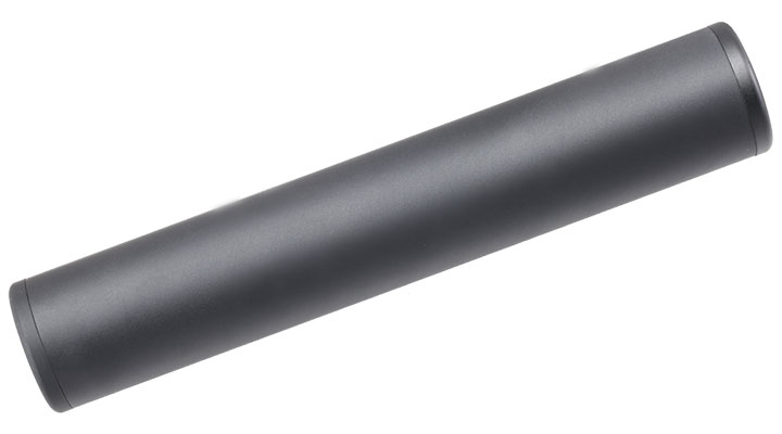 MET Aluminium Smooth Suppressor Silencer 190 x 35mm 14mm+ / 14mm- schwarz Bild 2