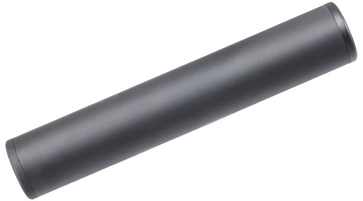 MET Aluminium Smooth Suppressor Silencer 190 x 35mm 14mm+ / 14mm- schwarz Bild 3