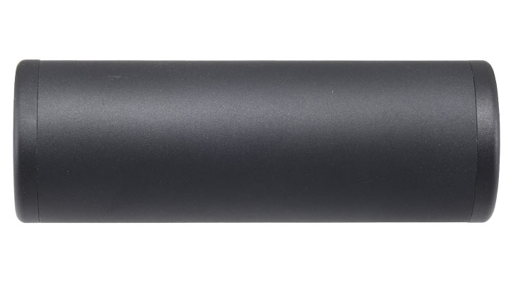 MET Aluminium Smooth Suppressor Silencer 100 x 35mm 14mm+ / 14mm- schwarz Bild 2