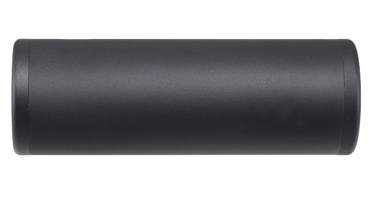 MET Aluminium Smooth Suppressor Silencer 100 x 35mm 14mm+ / 14mm- schwarz Bild 3