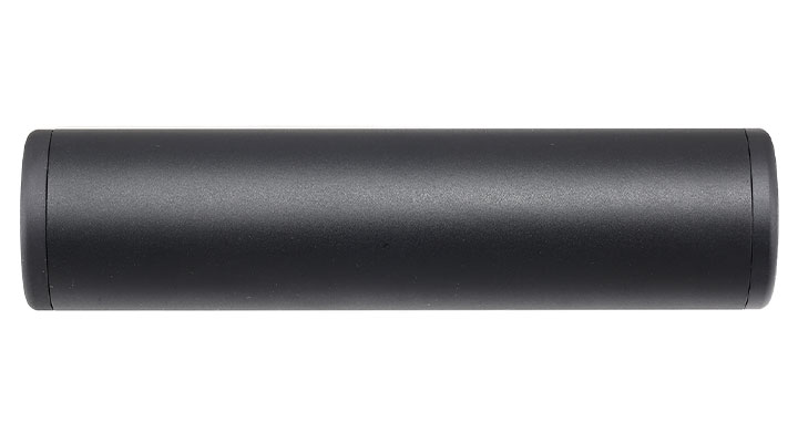 MET Aluminium Smooth Suppressor Silencer 130 x 32mm 14mm+ / 14mm- schwarz Bild 1