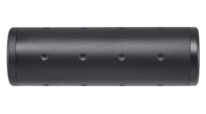 MET Aluminium Skull Suppressor Silencer 98 x 32mm 14mm+ / 14mm- schwarz Bild 1