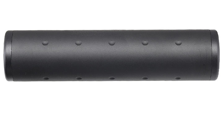 MET Aluminium Skull Suppressor Silencer 128 x 32mm 14mm+ / 14mm- schwarz Bild 1
