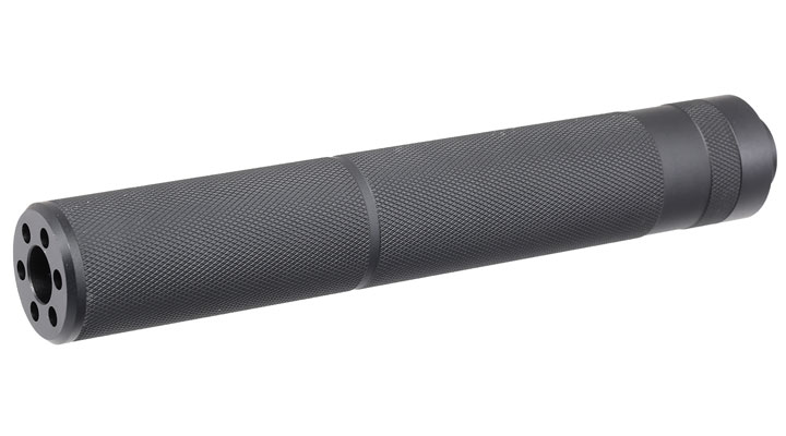 MET Aluminium Type-C Suppressor Silencer 195 x 31mm 14mm- schwarz