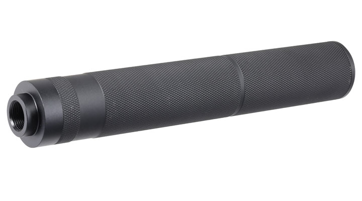 MET Aluminium Type-C Suppressor Silencer 195 x 31mm 14mm- schwarz Bild 1