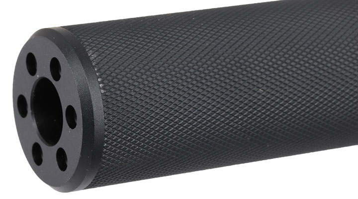 MET Aluminium Type-C Suppressor Silencer 195 x 31mm 14mm- schwarz Bild 4