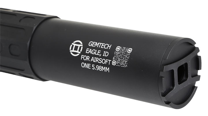 Acetech / EMG / Gemtech One Aluminium Silencer Tracer Unit inkl. Akku 14mm- schwarz Bild 4