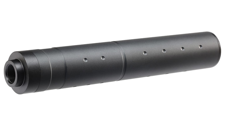 MET Aluminium Type-B Suppressor Silencer 195 x 31mm 14mm- schwarz Bild 1