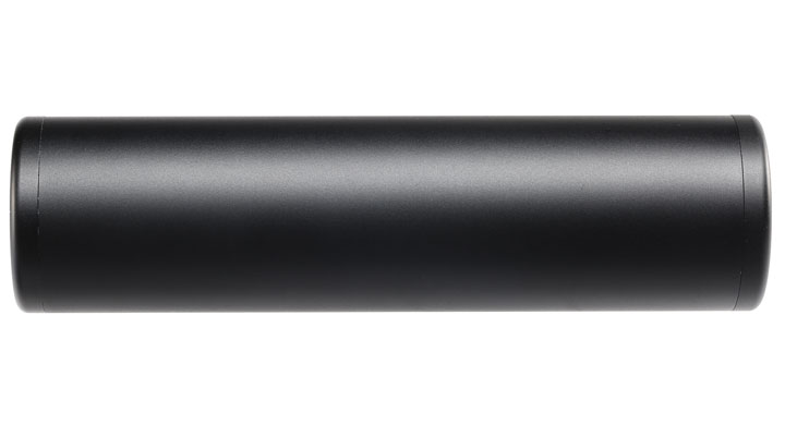 MET Aluminium Smooth Suppressor Silencer 130 x 35mm 14mm+ / 14mm- schwarz Bild 2