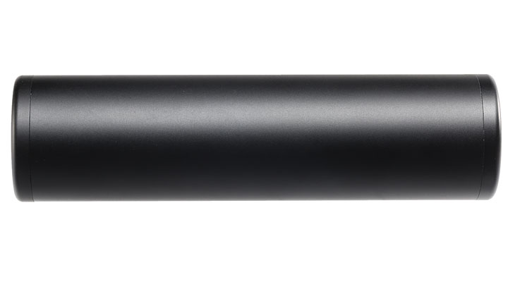 MET Aluminium Smooth Suppressor Silencer 130 x 35mm 14mm+ / 14mm- schwarz Bild 3