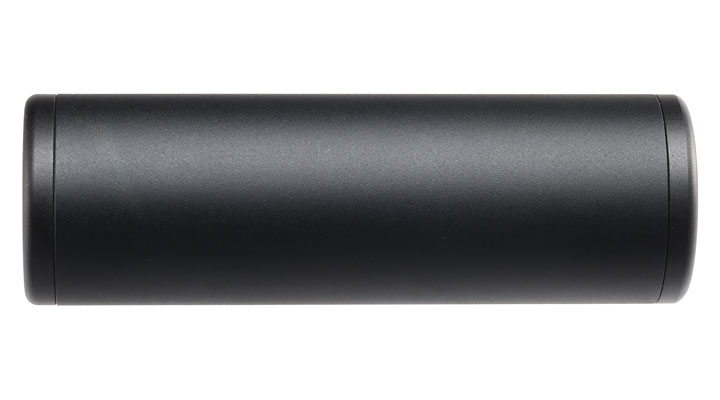 MET Aluminium Smooth Suppressor Silencer 100 x 32mm 14mm+ / 14mm- schwarz Bild 3