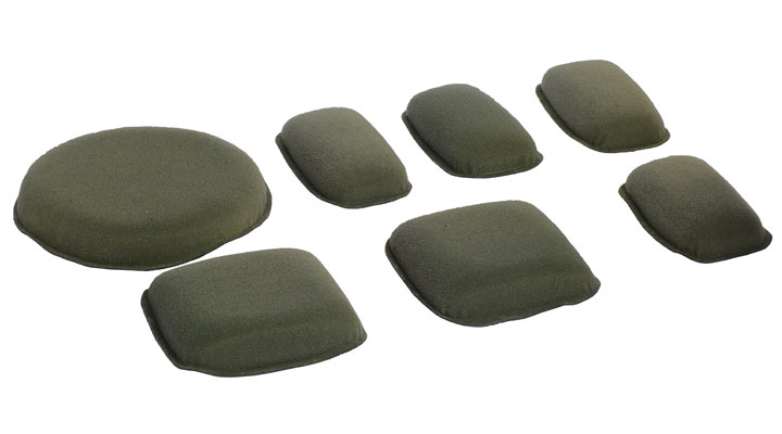 nHelmet Universal Helm Protective Pads Set Foliage Green Bild 1